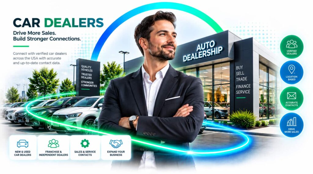 Car Dealers Mailing and email List